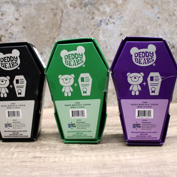 Deddy Bears 5" Plush in Coffin Case Bundle Collectibles Series 3 - SET OF 4 - Picture 4 of 6